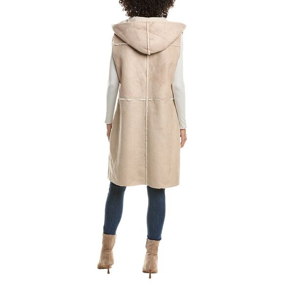 Frye Womens  Sherpa Vest, Tan - Picture 2 of 3